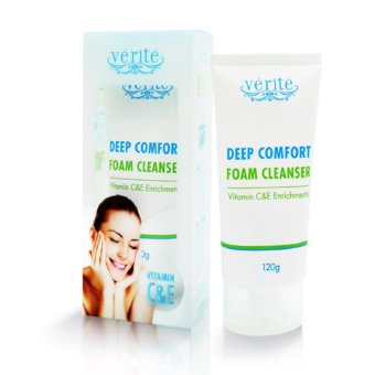 Verite Deep Comfort Foam Cleanser (ดีฟ คอมฟอร์ท โฟม คลีนเซอร์ (1 กล่อง x 120g.) Verite Deep Comfort Foam Cleanser (ดีฟ คอมฟอร์ท โฟม คลีนเซอร์ (1 กล่อง x 120g.)