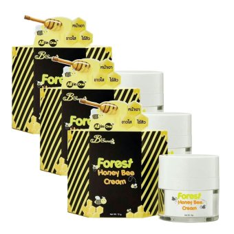 B'Secret Forest Honey Bee cream ครีมน้ำผึ้งป่า ครีมหน้าเงา ขาวใส ไร้สิว All in One จบทุกปัญหา ในกระปุกเดียว (3 กล่อง) B'Secret Forest Honey Bee cream ครีมน้ำผึ้งป่า ครีมหน้าเงา ขาวใส ไร้สิว All in One จบทุกปัญหา ในกระปุกเดียว (3 กล่อง)