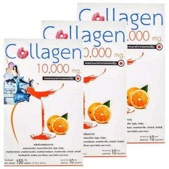 Donut Collagen 10000 mg (10ซองx3กล่อง) กลิ่นส้ม Donut Collagen 10000 mg (10ซองx3กล่อง) กลิ่นส้ม