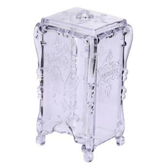 เครื่องสำอางแต่งหน้าเบาะผ้าฝ้ายกล่องเก็บเคสตราออแกไนเซอร์ (ความโปร่งใส) เครื่องสำอางแต่งหน้าเบาะผ้าฝ้ายกล่องเก็บเคสตราออแกไนเซอร์ (ความโปร่งใส)