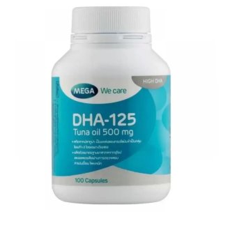 Mega We Care DHA-125 Tuna Oil 100แคปซูล Mega We Care DHA-125 Tuna Oil 100แคปซูล
