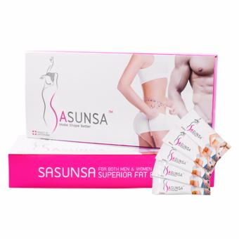 Sasunsa ซาซันซ่า กล่องใหม่ ผลิตภัณฑ์ลดน้ำหนัก 1 กล่อง (14 ซอง/กล่อง) Sasunsa ซาซันซ่า กล่องใหม่ ผลิตภัณฑ์ลดน้ำหนัก 1 กล่อง (14 ซอง/กล่อง)
