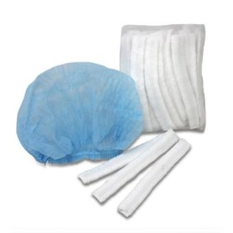 DISPOSABLE CAP หมวกคลุมผมอนามัย แบบใช้แล้วทิ้ง สีฟ้า แพ็ค 50 ชิ้น DISPOSABLE CAP หมวกคลุมผมอนามัย แบบใช้แล้วทิ้ง สีฟ้า แพ็ค 50 ชิ้น