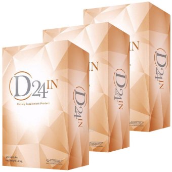 D24 IN ดี-ทเวนตี้โฟร์ อิน อาหารเสริมลดน้ำหนัก สูตรพิเศษสำหรับคนที่ชอบทานขนม ของหวาน และ น้ำอัดลม 20 แคปซูล (3 กล่อง) D24 IN ดี-ทเวนตี้โฟร์ อิน อาหารเสริมลดน้ำหนัก สูตรพิเศษสำหรับคนที่ชอบทานขนม ของหวาน และ น้ำอัดลม 20 แคปซูล (3 กล่อง)
