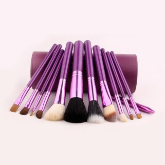 ชุดแปรงแต่งหน้า brush set พร้อมกระบอกแปรง set 12 ชิ้น (สีม่วง) ชุดแปรงแต่งหน้า brush set พร้อมกระบอกแปรง set 12 ชิ้น (สีม่วง)