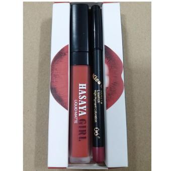 HASAYA GIRL Liquid matte lipstick & lipliner ลิปสติกเนื้อแมท NO.6 HASAYA GIRL Liquid matte lipstick & lipliner ลิปสติกเนื้อแมท NO.6