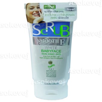 Smooth E Baby Face Scrub Foam 4 Oz (1หลอด) 120กรัม Smooth E Baby Face Scrub Foam 4 Oz (1หลอด) 120กรัม