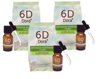 6D Dora+ โทนเนอร์สลาย ฝ้า กระ 10 ml. 3 ขวด (แพคเกจใหม่) 6D Dora+ โทนเนอร์สลาย ฝ้า กระ 10 ml. 3 ขวด (แพคเกจใหม่)
