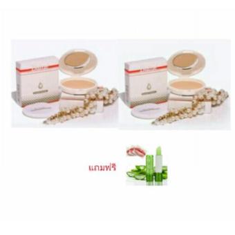 แพ็คคู่ Butae Super Oil-Control Powder Double Formula No.2 Soft Beige เหมาะสำหรับผิวสองสี14g แถมฟรี Aloe Vera Lipstick แพ็คคู่ Butae Super Oil-Control Powder Double Formula No.2 Soft Beige เหมาะสำหรับผิวสองสี14g แถมฟรี Aloe Vera Lipstick