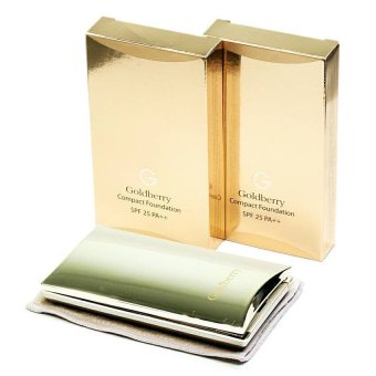 Goldberry Compact Foundation SPF25 PA++แป้งโกลด์เบอร์รี่ คอมแพ็ค ฟาวน์เดชั่น(แพ็ค2ชิ้น) No.1Pขาวอมชมพู Goldberry Compact Foundation SPF25 PA++แป้งโกลด์เบอร์รี่ คอมแพ็ค ฟาวน์เดชั่น(แพ็ค2ชิ้น) No.1Pขาวอมชมพู