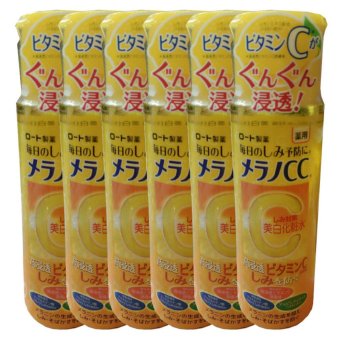 Kose Rohto Melano CC Whitening Lotion น้ำตบหน้าอนุพันธ์วิตซี 170ml. (6 ขวด) Kose Rohto Melano CC Whitening Lotion น้ำตบหน้าอนุพันธ์วิตซี 170ml. (6 ขวด)