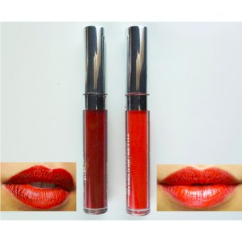AKI Matte Liquid Lipstick ลิปสติกเนื้อแมท แพ็ค 2 แท่ง 2 สี เม็ดสีชัด ทาง่าย ไม่ตกร่อง # 07 AKI Matte Liquid Lipstick ลิปสติกเนื้อแมท แพ็ค 2 แท่ง 2 สี เม็ดสีชัด ทาง่าย ไม่ตกร่อง # 07