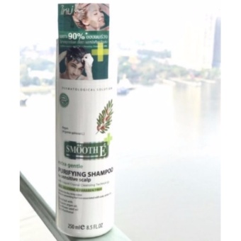 SMOOTH E PURIFYING SHAMPOO สมูทอี แชมพู 1 ขวด(250มล.) แชมพูลดปัญหาและป้องกันการหลุดร่วงของเส้นผม รักษาผมร่วง ขจัดรังแค เชื้อรา เหมาะสำหรับผู้ที่ผมร่วง หนังศีรษะอ่อนแอ SMOOTH E PURIFYING SHAMPOO สมูทอี แชมพู 1 ขวด(250มล.) แชมพูลดปัญหาและป้องกันการหลุดร่วงของเส้นผม รักษาผมร่วง ขจัดรังแค เชื้อรา เหมาะสำหรับผู้ที่ผมร่วง หนังศีรษะอ่อนแอ