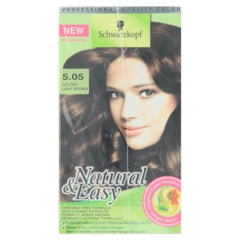 Schwarzkopf เนเชอรัล อีซี่ - น้ำตาลประกาย NO. 5.05 Schwarzkopf เนเชอรัล อีซี่ - น้ำตาลประกาย NO. 5.05