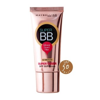 เมย์เบลลีน นิวยอร์ก ซุปเปอร์ คัพเวอร์ บีบี เอสพีเอฟ 50 พีเอ++++ 02 MEDIUM 30 มล. MAYBELLINE NEW YORK SUPER COVER BB MINERAL GUARD FILTER SPF 50 PA++++ 02 MEDIUM 30 ml เมย์เบลลีน นิวยอร์ก ซุปเปอร์ คัพเวอร์ บีบี เอสพีเอฟ 50 พีเอ++++ 02 MEDIUM 30 มล. MAYBELLINE NEW YORK SUPER COVER BB MINERAL GUARD FILTER SPF 50 PA++++ 02 MEDIUM 30 ml