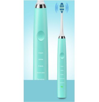 Personal Cares 5 Modes Rechargeable Ultrasonic Vibration Electric Toothbrush for Adult Mint Green - intl (แปรงสีฟันไฟฟ้า / แปรงสีฟัน) Personal Cares 5 Modes Rechargeable Ultrasonic Vibration Electric Toothbrush for Adult Mint Green - intl (แปรงสีฟันไฟฟ้า / แปรงสีฟัน)