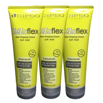 DIPSO ดิ๊ฟโซ่ ซีซ่าเฟล็กซ์ แฮร์ เชพพิ้ง ครีม(ซอฟท์ โฮลด์) 220 มล. 3 หลอด DIPSO ดิ๊ฟโซ่ ซีซ่าเฟล็กซ์ แฮร์ เชพพิ้ง ครีม(ซอฟท์ โฮลด์) 220 มล. 3 หลอด