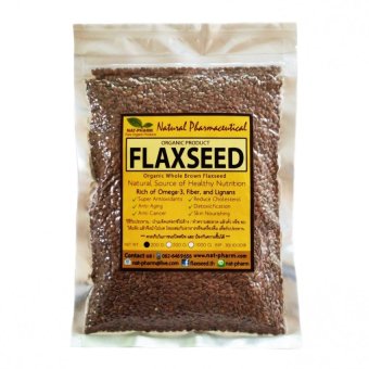 เมล็ดแฟลกซ์ สีน้ำตาล Organic Whole Brown Flaxseed ขนาด 200 กรัม เมล็ดแฟลกซ์ สีน้ำตาล Organic Whole Brown Flaxseed ขนาด 200 กรัม