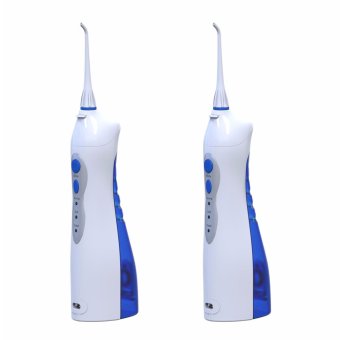 แพ๊คคู่ FL- V8 สีฟ้า เครื่องฉีดน้ำทำความสะอาดช่องปาก Rechargable Water Flosser แพ๊คคู่ FL- V8 สีฟ้า เครื่องฉีดน้ำทำความสะอาดช่องปาก Rechargable Water Flosser