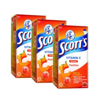 Scott's Vitamin C รสส้ม บรรจุ 50เม็ด/กล่อง (3กล่อง) Scott's Vitamin C รสส้ม บรรจุ 50เม็ด/กล่อง (3กล่อง)