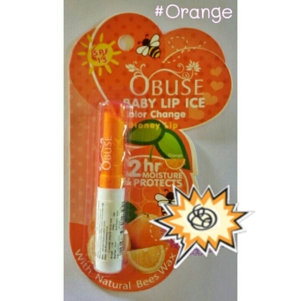 ลิปมันเปลี่ยนสีพร้อมกันแดดSPF15 กลิ่นส้ม 1 แท่ง ลิปมันเปลี่ยนสีพร้อมกันแดดSPF15 กลิ่นส้ม 1 แท่ง