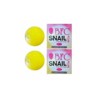 แพคคู่ BFC Snail Satin Soap ตบแล้วยืด ล้างแล้วใส 70g แพคคู่ BFC Snail Satin Soap ตบแล้วยืด ล้างแล้วใส 70g