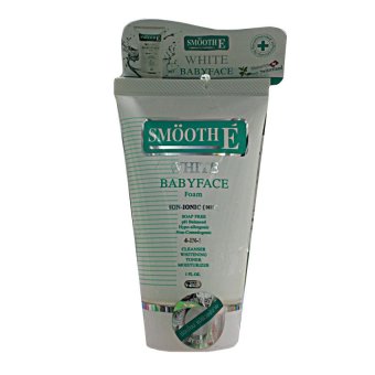 Smooth E ไวท์ เบบี้เฟซ โฟม 60 กรัม Smooth E ไวท์ เบบี้เฟซ โฟม 60 กรัม
