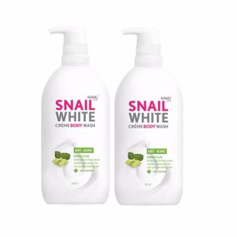 Snail White Cream Body Wash ครีมอาบน้ำสูตร ANTI-AGING ลดเลือนริ้วรอย 2ขวด(500 ml) Snail White Cream Body Wash ครีมอาบน้ำสูตร ANTI-AGING ลดเลือนริ้วรอย 2ขวด(500 ml)