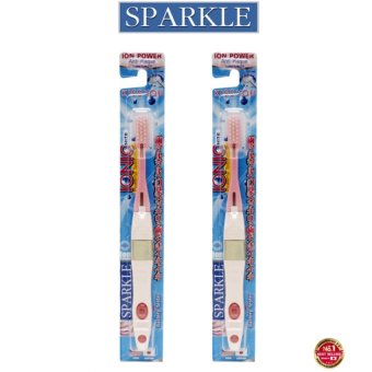 Sparkle แปรงสีฟันสปาร์คเคิล Ionic Toothbrush สีชมพู (แพ็คคู่) Sparkle แปรงสีฟันสปาร์คเคิล Ionic Toothbrush สีชมพู (แพ็คคู่)