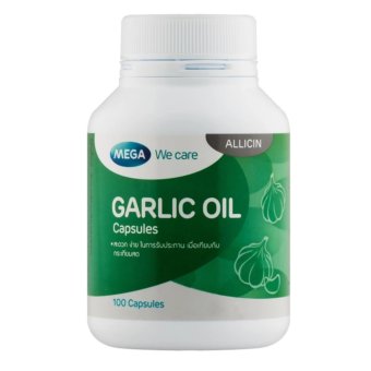 Mega We Care Garlic Oil น้ำมันกระเทียม ลดโคเลสเตอรอล (100 แคปซูล) Mega We Care Garlic Oil น้ำมันกระเทียม ลดโคเลสเตอรอล (100 แคปซูล)