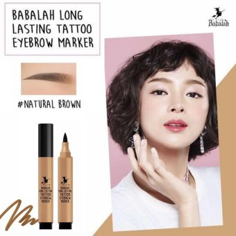 Babalah Long Lasting Tattoo Eyebrow Marker บาบาร่า ปากกาเมจิกสักคิ้ว คิ้วสวย ชัด เป๊ะ ติดแน่น ทนนาน 5-7 วัน กันน้ำ กันเหงื่อ #สี Natural Brown(น้ำตาลอ่อน) 1 แท่ง Babalah Long Lasting Tattoo Eyebrow Marker บาบาร่า ปากกาเมจิกสักคิ้ว คิ้วสวย ชัด เป๊ะ ติดแน่น ทนนาน 5-7 วัน กันน้ำ กันเหงื่อ #สี Natural Brown(น้ำตาลอ่อน) 1 แท่ง