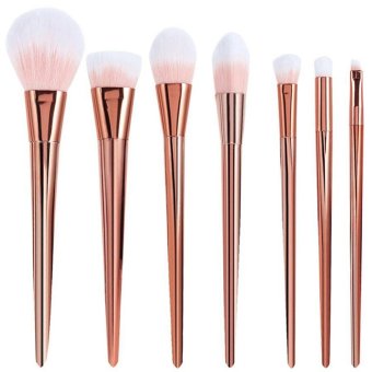 Bessky 7ชิ้นแป้งเครื่องสำอางแต่งหน้าแปรงแบบกุหลาบแดง Bessky 7ชิ้นแป้งเครื่องสำอางแต่งหน้าแปรงแบบกุหลาบแดง