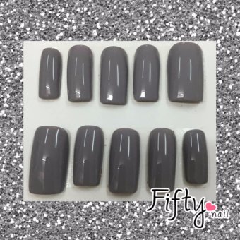 IFTY NAIL เล็บปลอมสำเร็จรูป งานเจล (สีเทา) IFTY NAIL เล็บปลอมสำเร็จรูป งานเจล (สีเทา)