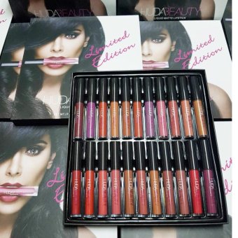 Huda Beauty Lipquid Matte Lipstick Set 22 Color 22 สี 22 แท่ง Huda Beauty Lipquid Matte Lipstick Set 22 Color 22 สี 22 แท่ง