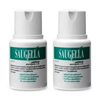Saugella Attiva 100 mlสูตรสีเขียว ปกป้องเป็น2เท่า(2ขวด) Saugella Attiva 100 mlสูตรสีเขียว ปกป้องเป็น2เท่า(2ขวด)