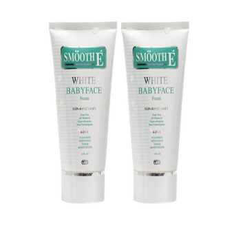 SMOOTH E White Babyface Foam 4 in 1 (6 OZ.) 180 กรัม (2หลอด) SMOOTH E White Babyface Foam 4 in 1 (6 OZ.) 180 กรัม (2หลอด)