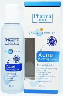 PharmaPure Acne Solution Acne purifying Toner 100ml. โทนเนอร์บำรุงผิว PharmaPure Acne Solution Acne purifying Toner 100ml. โทนเนอร์บำรุงผิว