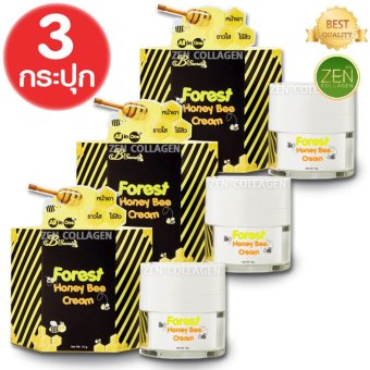 B'Secret Forest Honey Bee cream ครีมน้ำผึ้งป่า ครีมหน้าเงา ขาวใส ไร้สิว All in One เซ็ต 3 กระปุก (15 กรัม /1 กระปุก) B'Secret Forest Honey Bee cream ครีมน้ำผึ้งป่า ครีมหน้าเงา ขาวใส ไร้สิว All in One เซ็ต 3 กระปุก (15 กรัม /1 กระปุก)