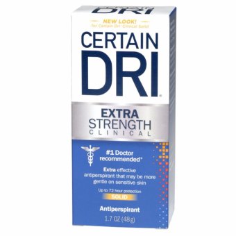 Certain Dri Extra Strength Clinical Solid โรลออนระงับเหงื่อและกลิ่นกาย สูตรอ่อนโยน 48g. (1 ขวด) Certain Dri Extra Strength Clinical Solid โรลออนระงับเหงื่อและกลิ่นกาย สูตรอ่อนโยน 48g. (1 ขวด)