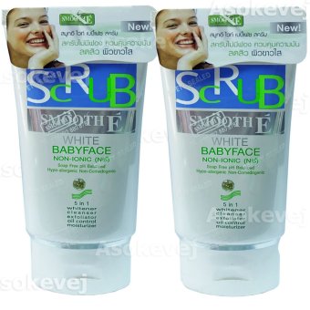 Smooth E Baby Face Scrub Foam 4 Oz (2หลอด) 120กรัม Smooth E Baby Face Scrub Foam 4 Oz (2หลอด) 120กรัม