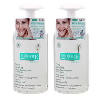 SMOOTH E EXTRA SENSITIVE MAKEUP CLEANSING WATER 200ML (2ขวด) SMOOTH E EXTRA SENSITIVE MAKEUP CLEANSING WATER 200ML (2ขวด)