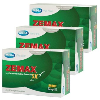 Mega We Care Zemax SX อาหารเสริมฟิตความเป็นชาย (3กล่อง/ 30เม็ด) Mega We Care Zemax SX อาหารเสริมฟิตความเป็นชาย (3กล่อง/ 30เม็ด)
