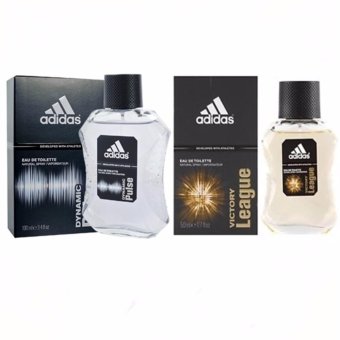 Adidas Victory League For men 100ml. +Adidas Dynamic Pulse Cologne for Men 100 ml พร้อมกล่อง Adidas Victory League For men 100ml. +Adidas Dynamic Pulse Cologne for Men 100 ml พร้อมกล่อง