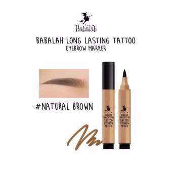 Babalah Long Lasting Tattoo Eyebrow Marker #01 Natural Brown ปากกาเมจิกสักคิ้ว บาบาร่า ปากกาเมจิกสักคิ้วบาบาร่า ติดแน่นทนนาน กันน้ำ น้ำตาลอ่อน 1 กล่อง Babalah Long Lasting Tattoo Eyebrow Marker #01 Natural Brown ปากกาเมจิกสักคิ้ว บาบาร่า ปากกาเมจิกสักคิ้วบาบาร่า ติดแน่นทนนาน กันน้ำ น้ำตาลอ่อน 1 กล่อง