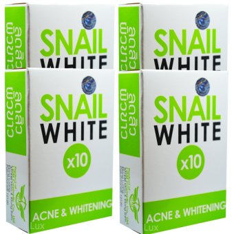 Snail White Acne & Whitening Soap x 10 สบู่กลูต้า บายดรีม สเนลไวท์ ลดสิว เพิ่มผิวขาว x 10 ขนาด 70 กรัม (4 ก้อน) Snail White Acne & Whitening Soap x 10 สบู่กลูต้า บายดรีม สเนลไวท์ ลดสิว เพิ่มผิวขาว x 10 ขนาด 70 กรัม (4 ก้อน)