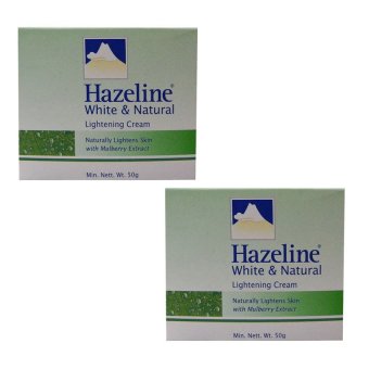 Hazeline Snowเฮสลีน สโนว์White & Natural Lightening Cream (50g.)แพ็คคู่ Hazeline Snowเฮสลีน สโนว์White & Natural Lightening Cream (50g.)แพ็คคู่