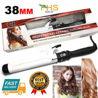 CB professional ceramic curling iron 38mm.เครื่องม้วนผมไฟฟ้า แกนเซรามิกขนาด 38 มม. CB professional ceramic curling iron 38mm.เครื่องม้วนผมไฟฟ้า แกนเซรามิกขนาด 38 มม.
