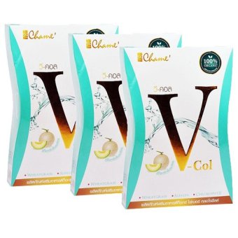 Chame' V Col Detox อาหารเสริมดีท็อกซ์ บรรจุ 7 ซอง/กล่อง (3 กล่อง) Chame' V Col Detox อาหารเสริมดีท็อกซ์ บรรจุ 7 ซอง/กล่อง (3 กล่อง)
