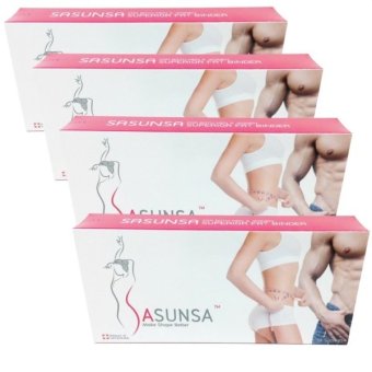 Sasunsa ซาซันซ่า ผลิตภัณฑ์ลดน้ำหนัก บรรจุ 14 ซอง (4 กล่อง) Sasunsa ซาซันซ่า ผลิตภัณฑ์ลดน้ำหนัก บรรจุ 14 ซอง (4 กล่อง)