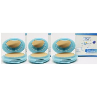 Pharma Pure Acne solution Young Natural Powder แป้งทาหน้า(แอคเน่ สกิน) ผสมสารป้องกันแสงแดด x3ตลับ Pharma Pure Acne solution Young Natural Powder แป้งทาหน้า(แอคเน่ สกิน) ผสมสารป้องกันแสงแดด x3ตลับ